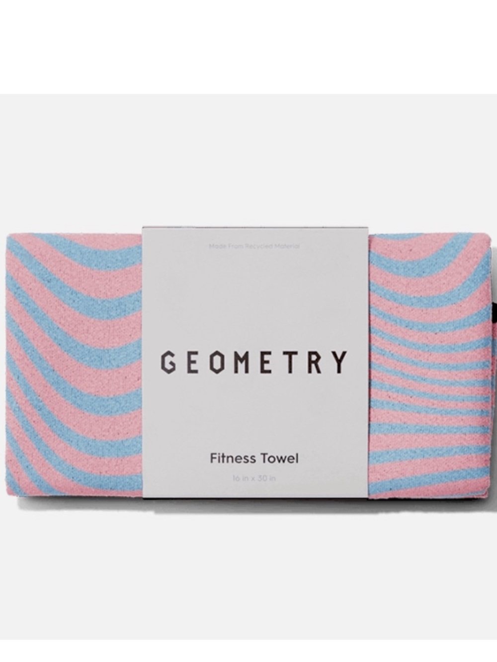 Geometry Fitness Towel in Pink and Blue BRAND NEW